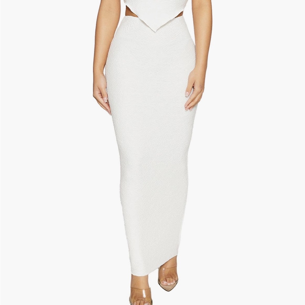 Naked Wardrobe White Skirt